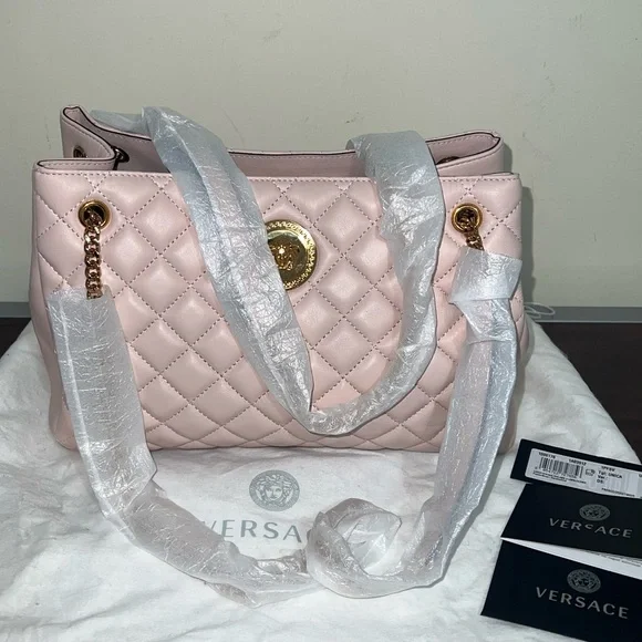 NEW VERSACE NAPPA SHOULDER BAG - Picture 12 of 14